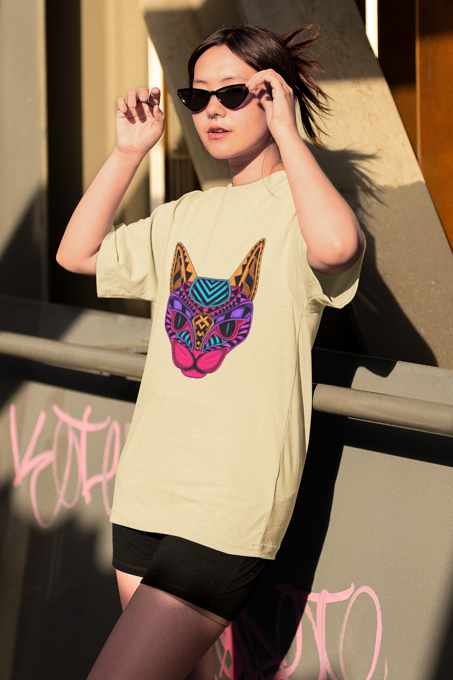 Neon Cat – Bright, Bold, and Ready to Pounce 🐱💡