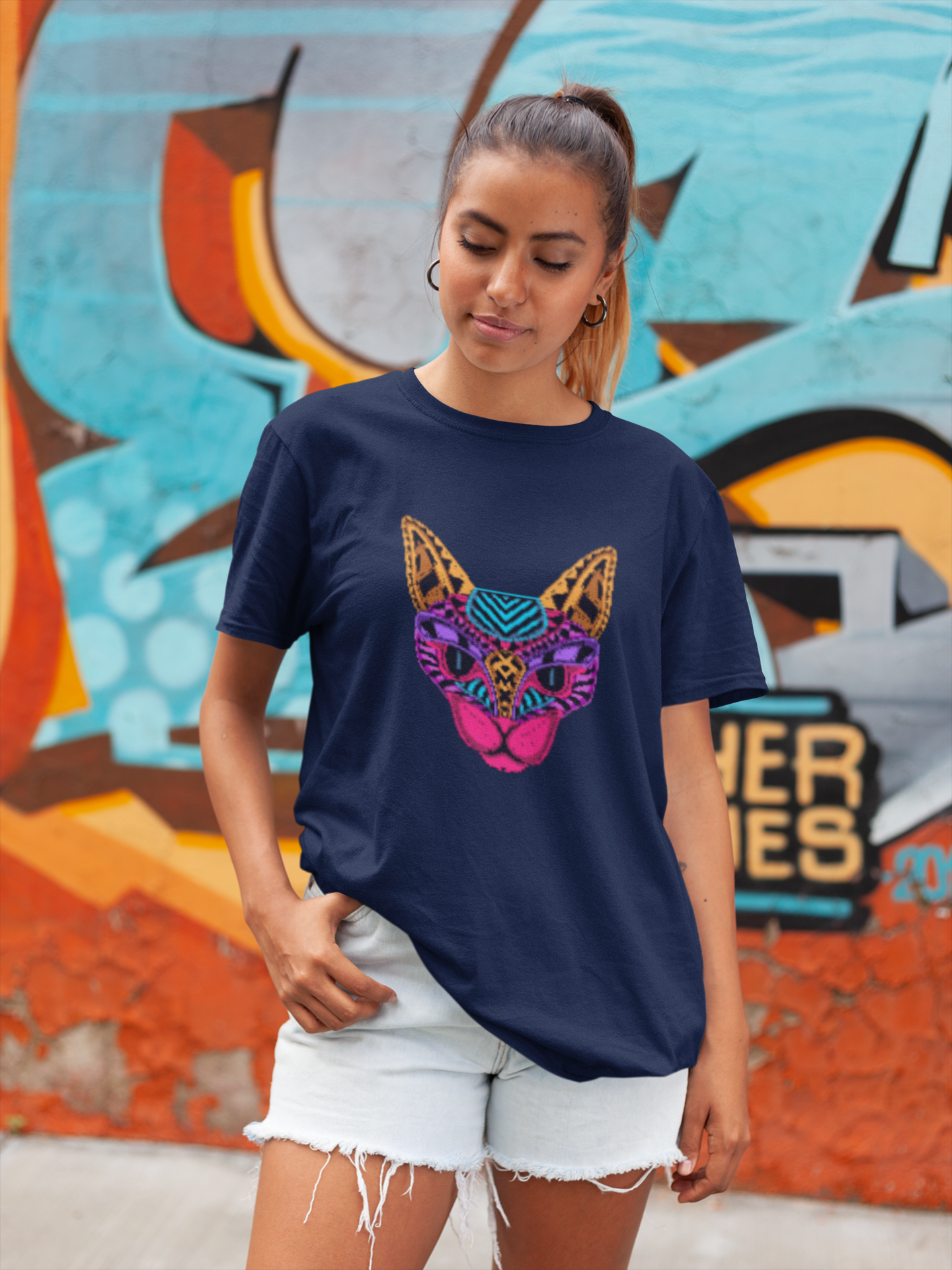 Neon Cat – Bright, Bold, and Ready to Pounce 🐱💡